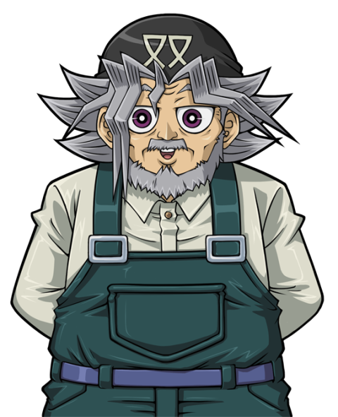 Old Yugi PNG Character Free Download