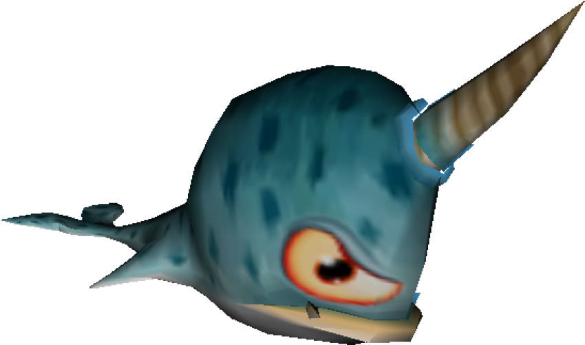 HD Angry Narwhale PNG Image Free Download