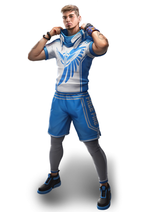 Luqueta free fire 3d model game character png free download game character