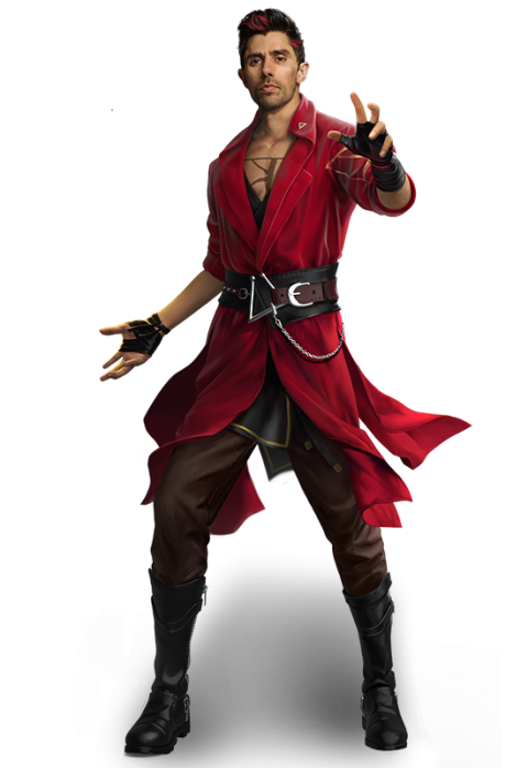 Kpc Red 3d character png free download free fire character nice pose free