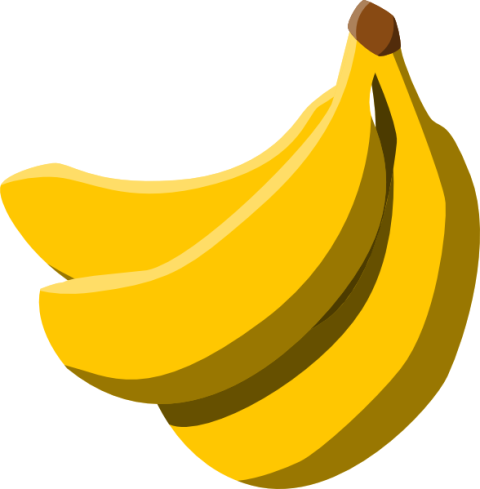 SVG Vector Clipart Banana Painting PNG Steker Free Dowmload