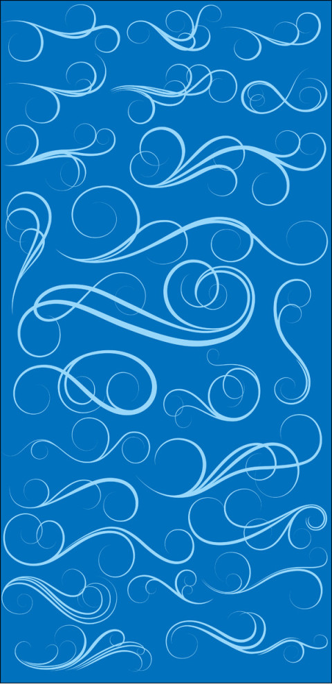 Premium Free Vector Swirls Vector Set PNG Image With Blue Background Free Download