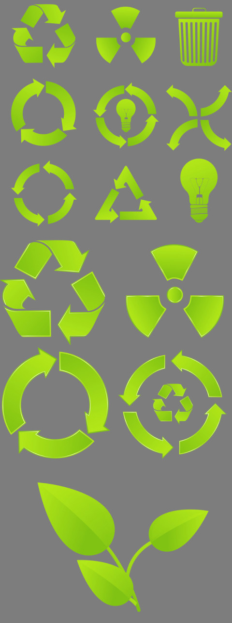 Ecological icon vector graphic design image