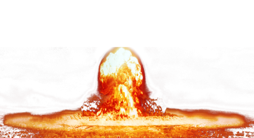 Fire nuclear explosion transparent background png free download