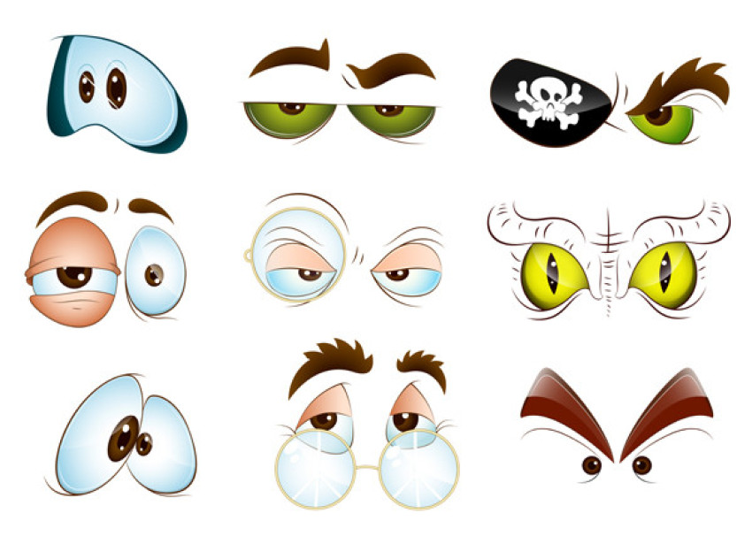 Cartoon Eyes Clipart , Vector Eyes PNG Download , Free Transparent PNG Download