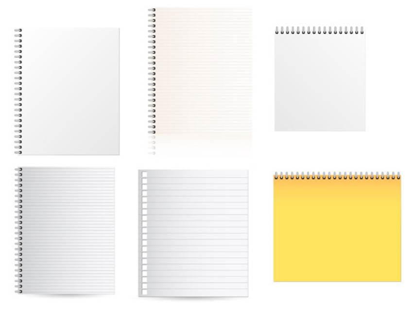 Notepaper vactor graphic design images