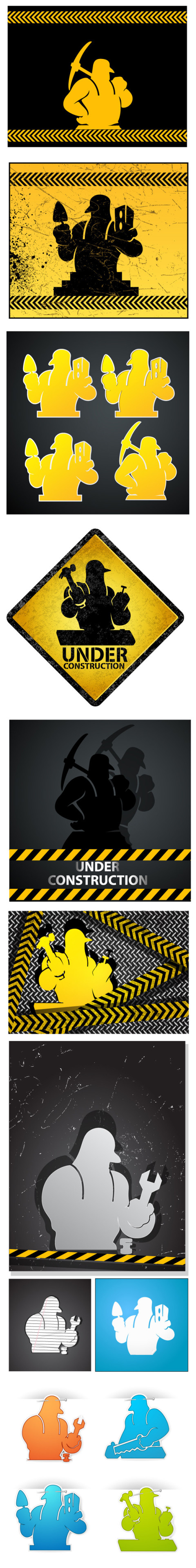 Under Construction Backgrounds vector graphic design image