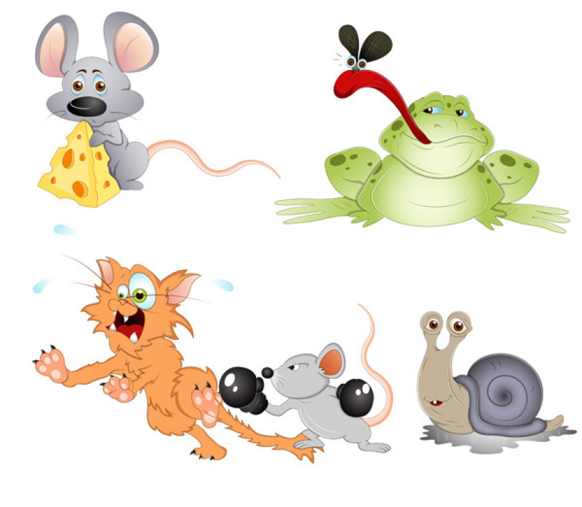 Cute Cartoon Animal Vector Material , Cartoon Animals PNG Photo , Transparent Background Free Download