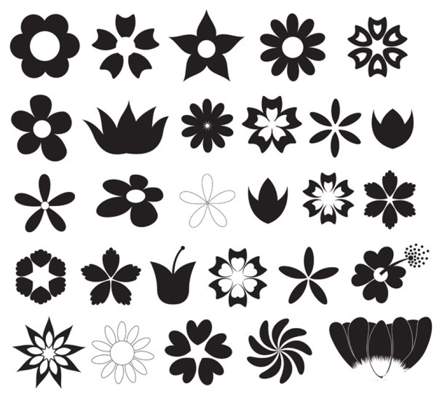 Vector Flower Collection Flowers Vector Art Icon And Graphics For Free Download PNG Images
