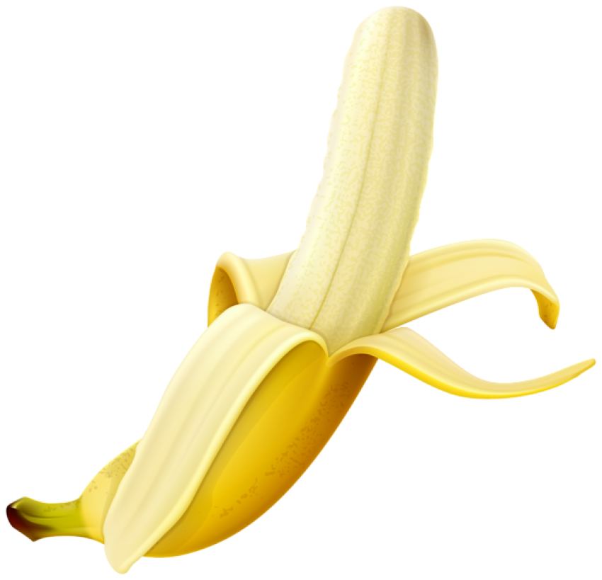 Open Banana SVG HQ Clipart Picture PNG Free Transparent Background