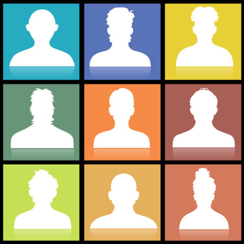 Profile Characters People vector graphic design image