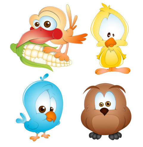 Premium Vector | Cute Cartoon Birds Vector icon Free Download - Transparent Background Image