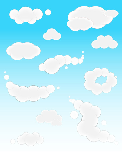 Premium Vector Comic Clouds With Sky PNG Images Free Download
