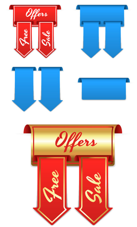 Sales banner icons