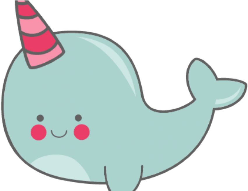 Cut SVG Narwhale PNG Cartoon Free Image