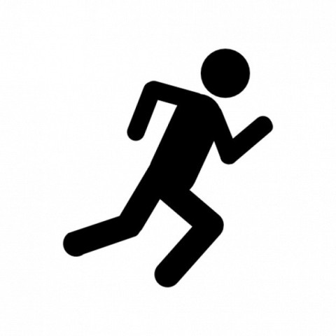 running man icon vactor graphic dessign image