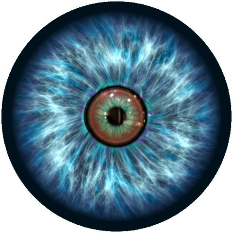 Multi color eye lens