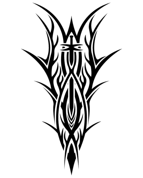 Vector graphics tattoo doodler design