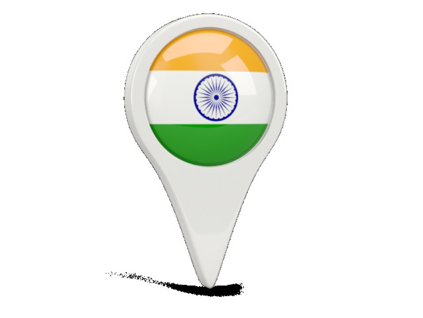 Psd & Svg India Flag Map PNG Logo with Transparent Background