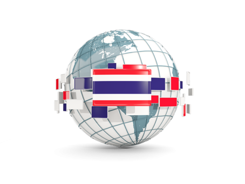 Thailand Flag PNG World map Image Free Download