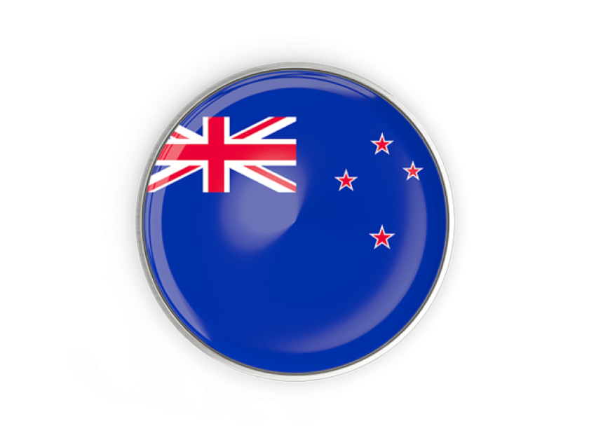 PSD Graphic New Zealand Flag PNG Stamp Design