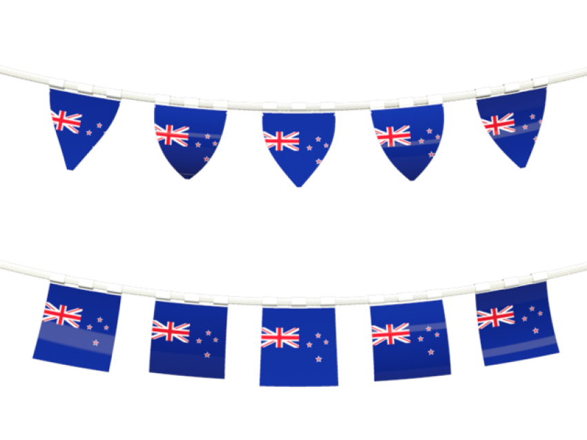 Mini New Zealand Flag PNG Decoration Image