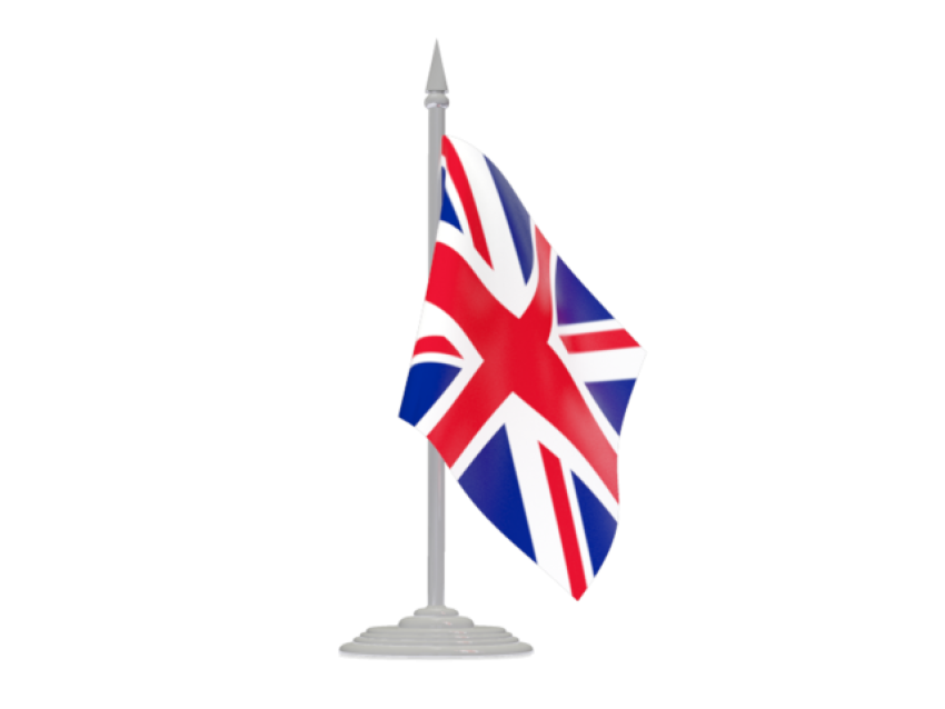 Animated Small United Kingdom Flag PNG Free Background