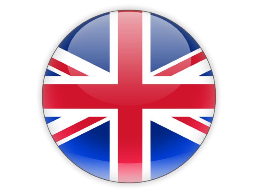 Transparent Circle UK Flag PNG Button Free Download