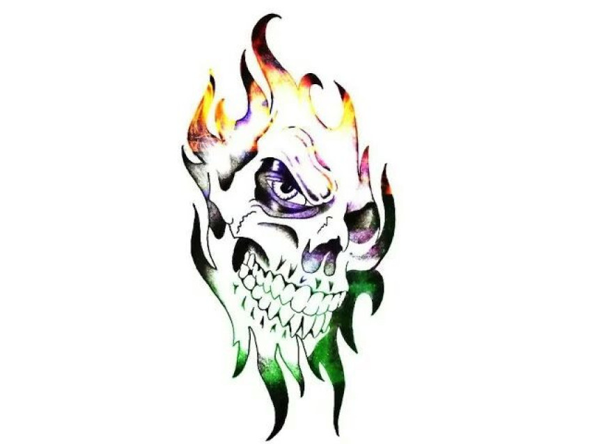 Skull graphics vector design tattoo