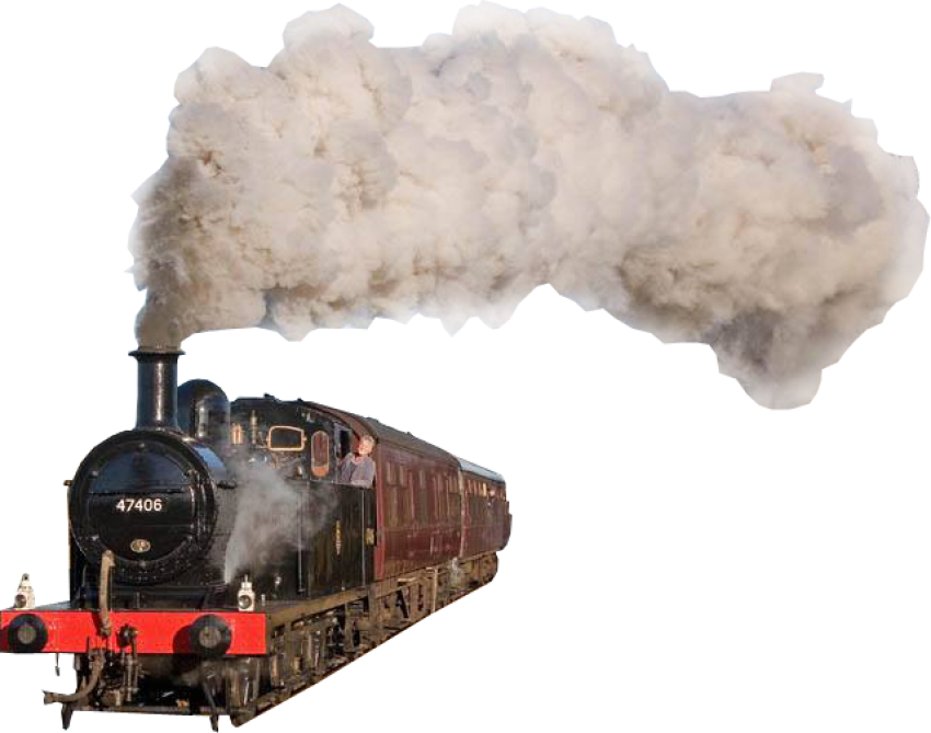 Engine PNG Train on White Background