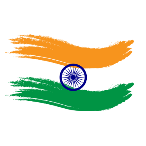 Splash India Flag PNG Image Free Download