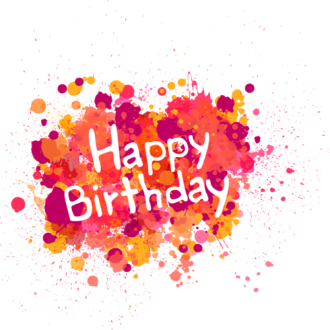 Happy Birthday Art PNG Picture Free Download