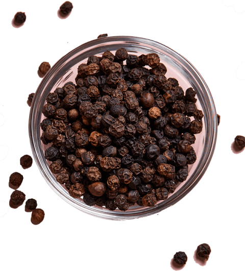 Black Pepper on Bowl PNG Image Free Download