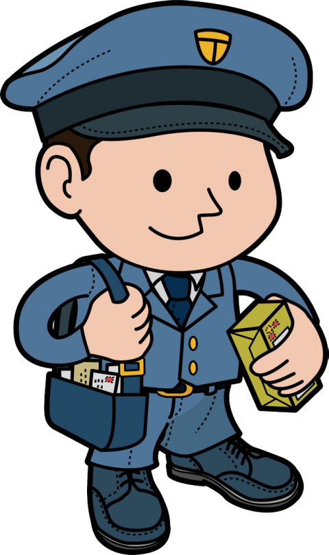 Mail Carrier Graphy Postman PNG Image