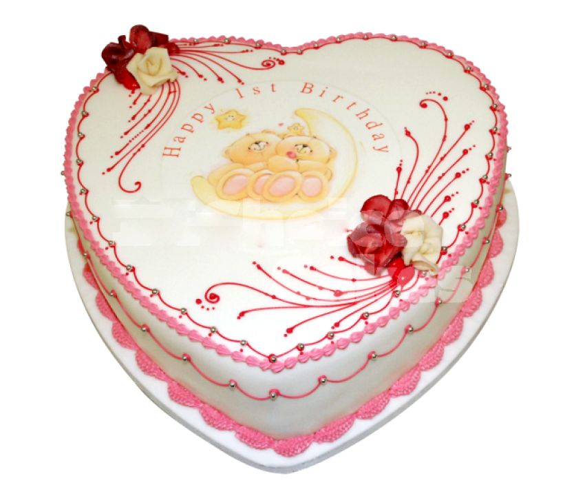 Heart Cake PNG Transparent Image