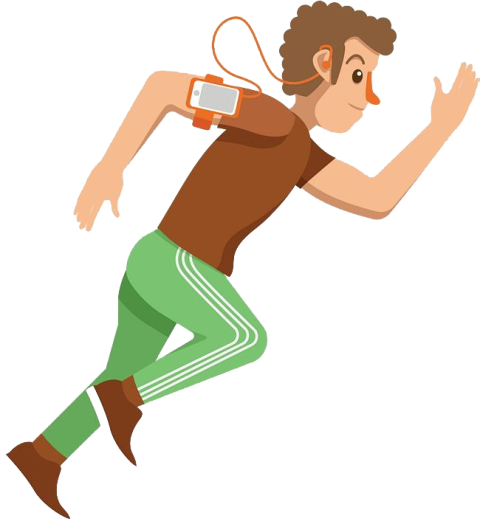 Svg Running Man PNG Cartoon