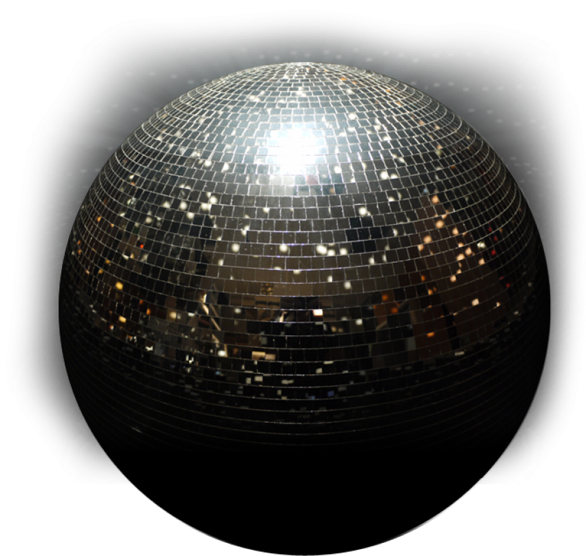 Black Shiny Disco Ball PNG Light Ball Free Download