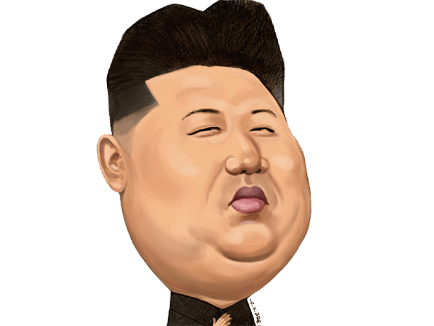 Big face On Kim Jong Un PNG Image