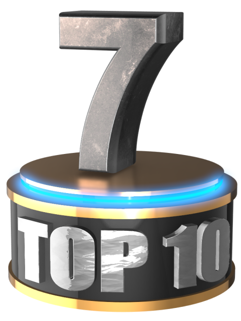 Rank 7 Number PNG Trophy Image