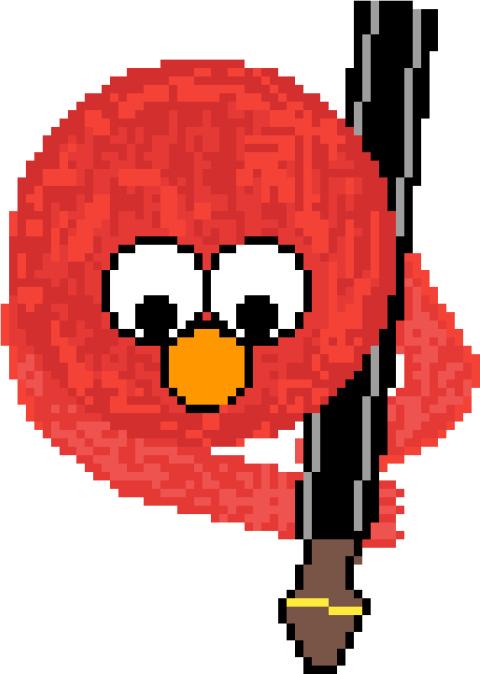 Watercolor Elmo PNG Drawing Free Download
