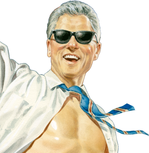 Svg Bill Clinton PNG watercolor Painting