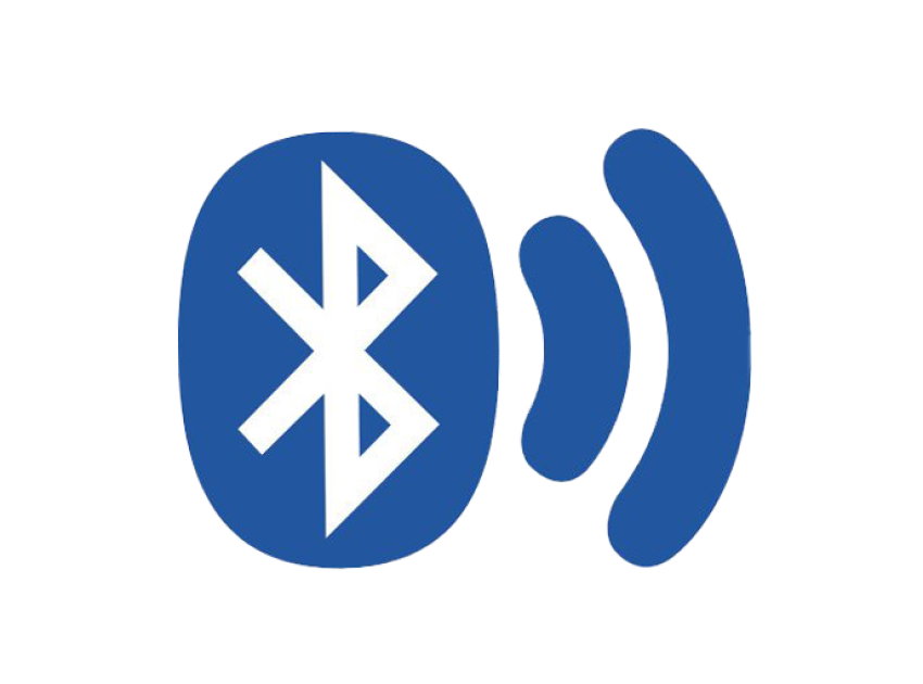 Isolated Blue wifi Bluetooth Icon PNG Image