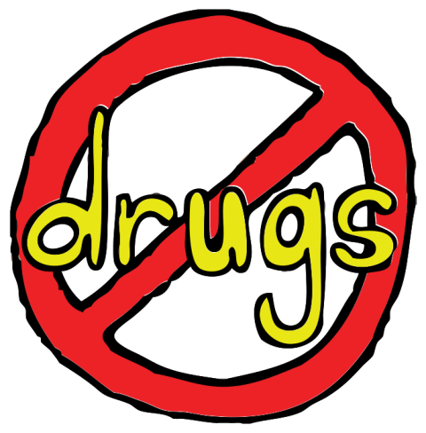 No Drugs PNG Watercolor Art Free Download