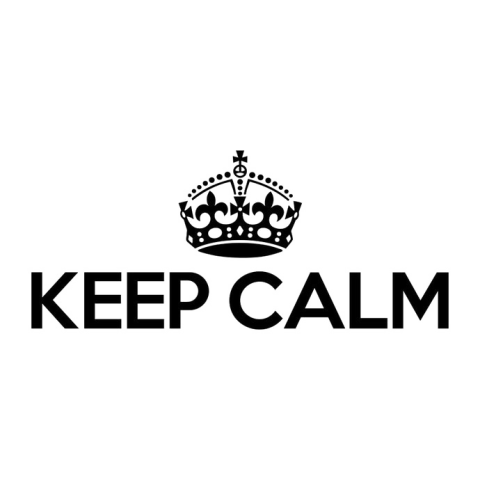 Transparent Keep Calm PNG Logo Free Download