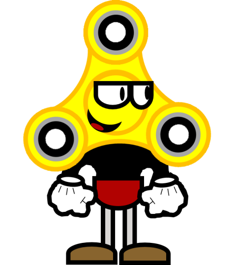 Cute Cartoon Fidget Spinner Game Charactor PNG Image Free Download