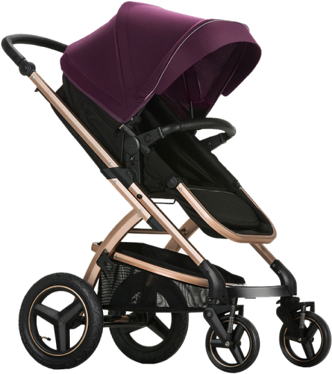Black Stroller PNG image Free Download