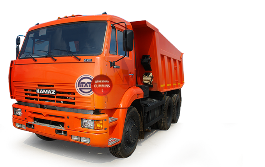 Kamaz PNG on template Transparent Background