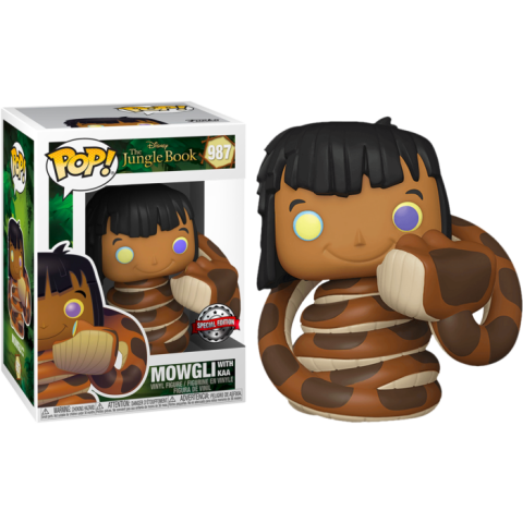 Funko Pop Disney The Jungle Book Mowgli With Kaa PNG Toy Free Download