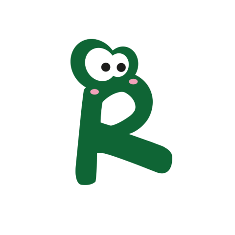 Cartoon R Letter PNG Transparent Free Download