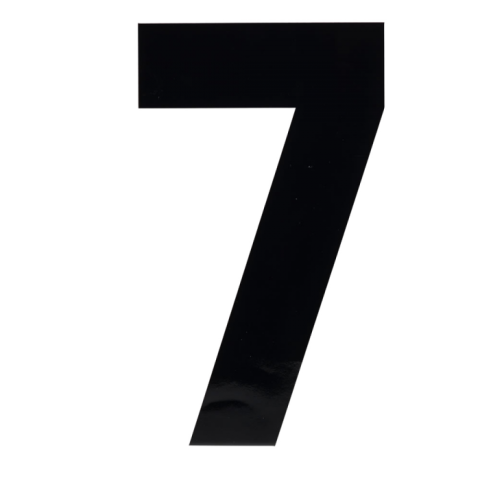 Isolated Black 7 Number PNG Image Free Transparent Background